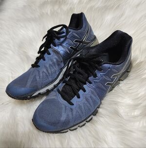 Men's ASICS GEL-QUANTUM 180 TR Blue Gray Black Size 10.5 Running Hiking Training